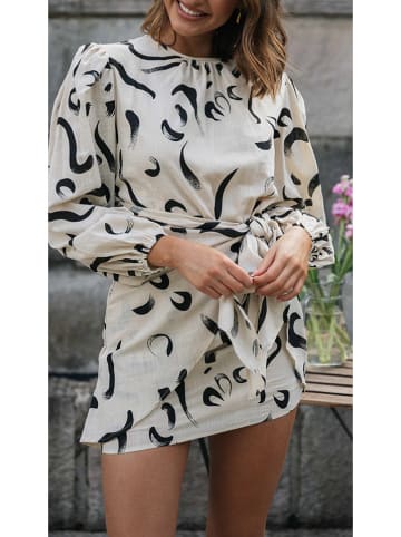 Milan Kiss Kleid in Creme/ Schwarz