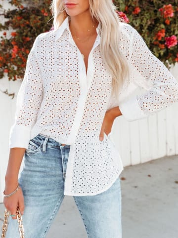 Milan Kiss Bluse in Weiß