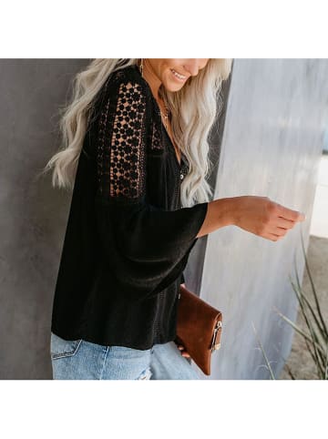 Milan Kiss Bluse in Schwarz