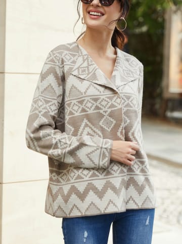 Milan Kiss Kardigan w kolorze beżowym