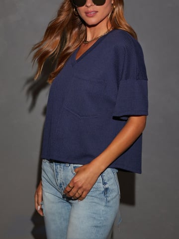 Milan Kiss Bluse in Dunkelblau