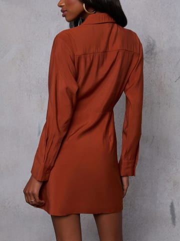 Milan Kiss Kleid in Hellbraun