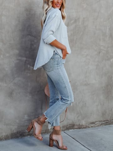 Milan Kiss Bluse in Hellblau