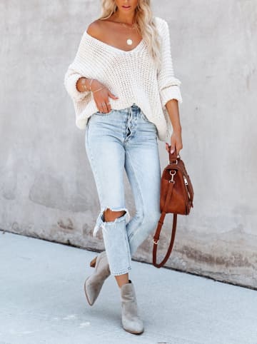 Milan Kiss Sweter w kolorze kremowym