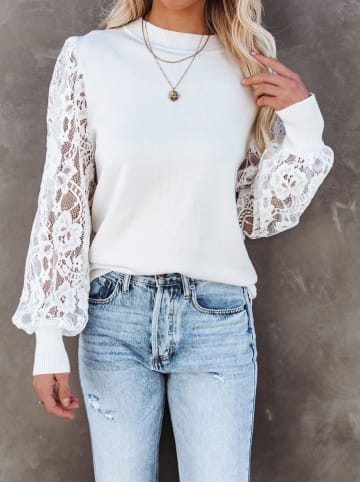 Milan Kiss Bluse in Weiß