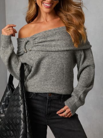 Milan Kiss Pullover in Grau