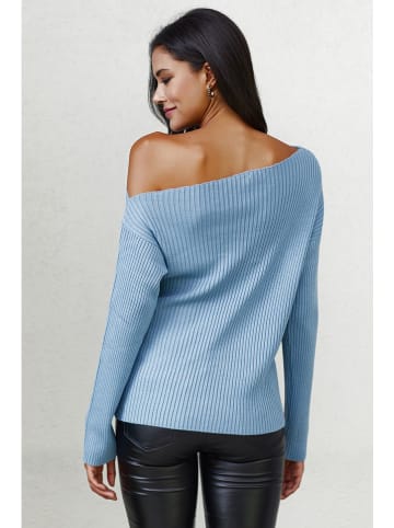 Milan Kiss Pullover in Hellblau