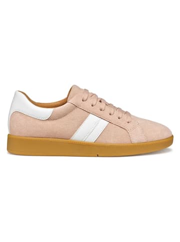 Geox Leder-Sneakers "Meleda" in Beige/ Weiß