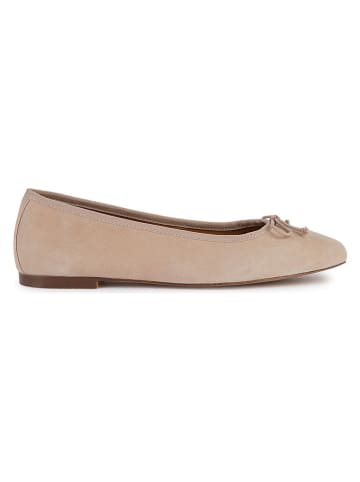 Geox Leder-Ballerinas "Marsilea" in Beige