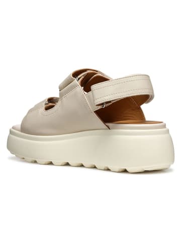 Geox Leren sleehaksandalen "Spherica EC4" crème