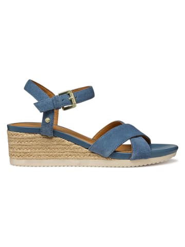 Geox Leren sleehaksandalen "Ischia Corda" lichtblauw