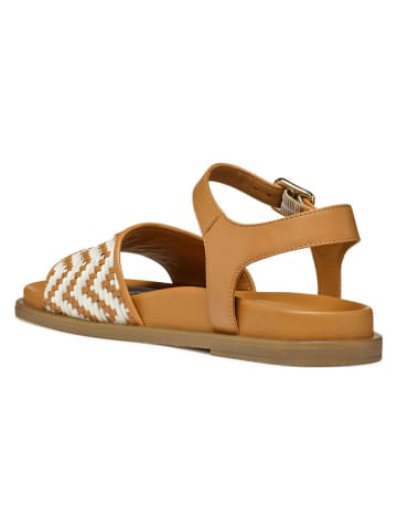 Geox Leren sandalen "Adelash" lichtbruin/wit