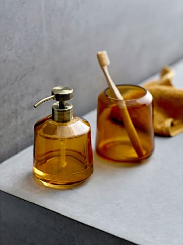 SÖDAHL Kubek łazienkowy "Vintage" w kolorze pomarańczowym - wys. 11,3 x Ø 10 cm