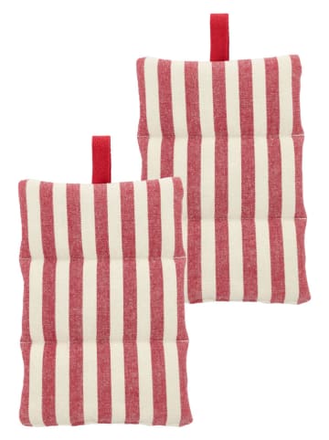 SÖDAHL 2er-Set: Topflappen "Harmony" in Rot - (L)23 x (B)15 cm