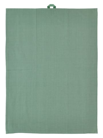 SÖDAHL 2-delige set: theedoeken "Reflection" groen - (L)70 x (B)50 cm