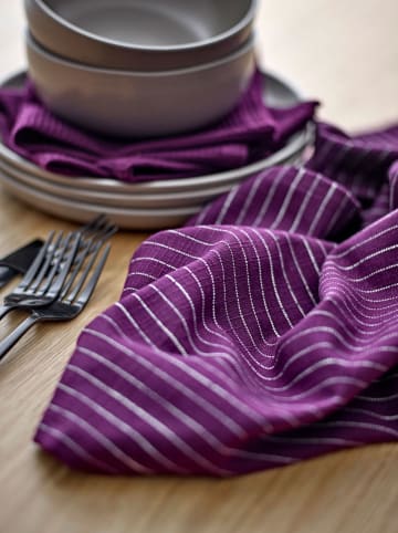 SÖDAHL Ściereczki (2 szt.) "Line" w kolorze fioletowym do naczyń - 70 x 50 cm
