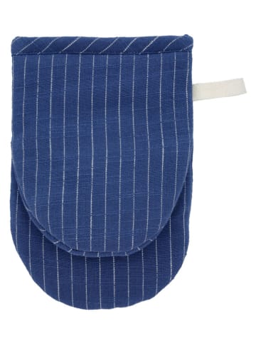 SÖDAHL Mini-Ofenhandschuh "Line" in Blau - (L)21 x (B)14 cm