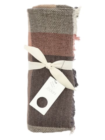 SÖDAHL Pled "Embrace" w kolorze jasnobrązowym - 170 x 130 cm