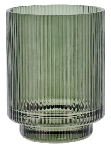 SÖDAHL Zahnputzbecher "Clarity" in Grün - (H)10 x Ø 8 cm