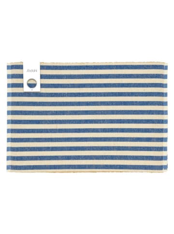 SÖDAHL 2-delige set: placemats "Statement" blauw - (L)48 x (B)33 cm