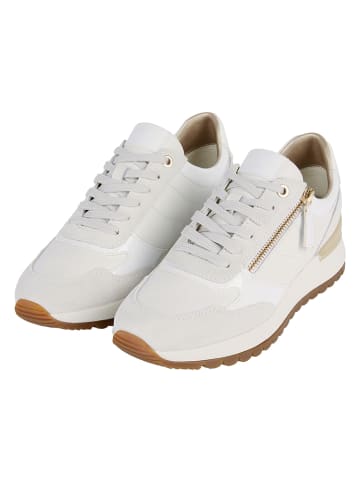 Geox Skórzane sneakersy "Desya" w kolorze białym