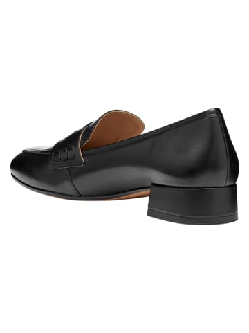 Geox Skórzane mokasyny "Dhyalma" w kolorze czarnym