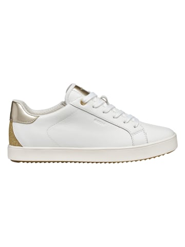 Geox Skórzane sneakersy "Blomiee" w kolorze białym