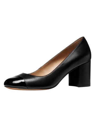 Geox Skórzane czółenka "Virnilisa" w kolorze czarnym