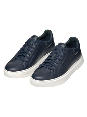 Geox Leder-Sneakers "Deiven" in Dunkelblau