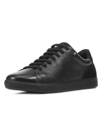 Geox Leder-Sneakers "Avola" in Schwarz