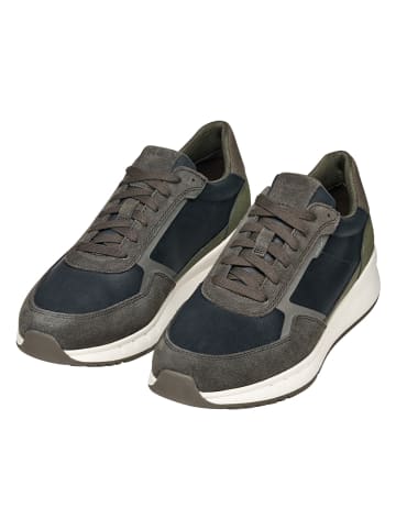 Geox Sneakers "Branthon" in Dunkelblau/ Braun