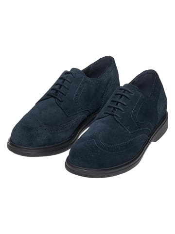 Geox Leder-Schnürschuhe "Ottavio" in Dunkelblau