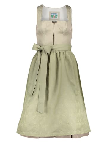Turi Landhaus Dirndl in Beige/ Hellgrün