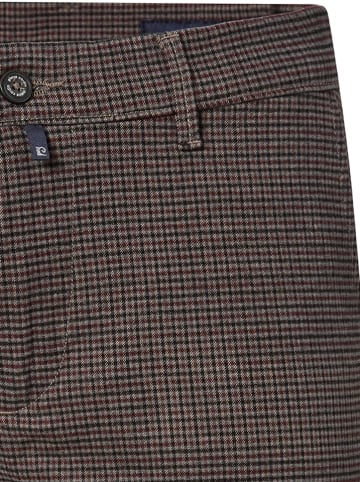 Pierre Cardin Spodnie chino w kolorze czarno-bordowym