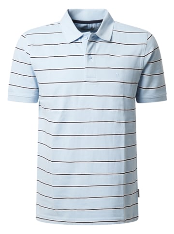 Pierre Cardin Poloshirt in Hellblau/ Dunkelblau