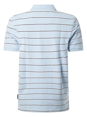Pierre Cardin Poloshirt in Hellblau/ Dunkelblau