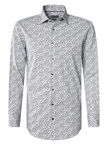 Pierre Cardin Hemd in Weiß/ Schwarz