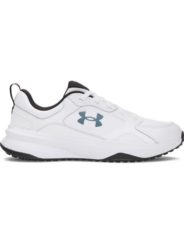Under Armour Leder-Trainingsschuhe in Weiß