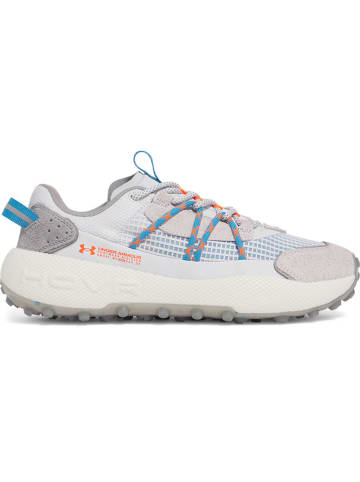 Under Armour Leder-Laufschuhe in Weiß/ Blau/ Grau