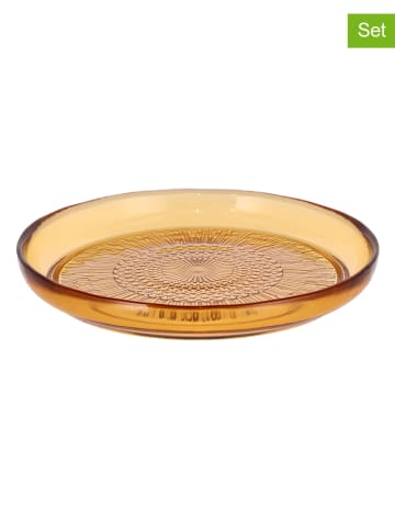 Bitz 6-delige set: dessertborden "Kusintha" geel - Ø 18 cm