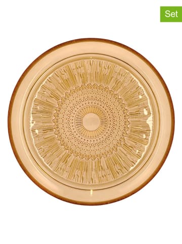 Bitz 6-delige set: dinerborden "Kusintha" geel - Ø 25 cm