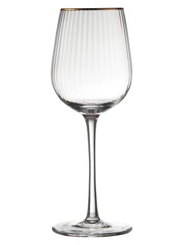 Lyngby Glas 4-delige set: wittewijnglazen "Palermo" transparant - 300 ml
