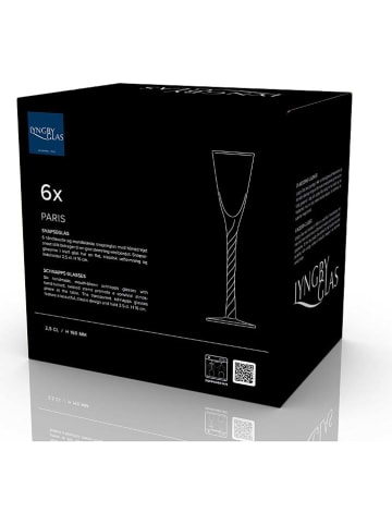 Lyngby Glas 6er-Set: Schnapsgläser ''Paris'' - 25 ml