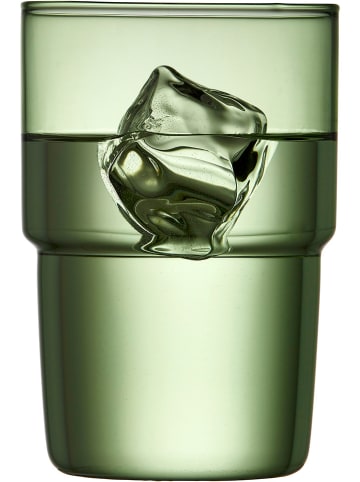 Lyngby Glas 2-delige set: drinkglazen groen - 400 ml