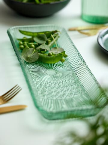 Bitz Servierplatte in Grün - (L)38 x (B)14 cm