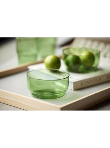 Lyngby Glas 2-delige set: kommen "Torino" groen - Ø 12 cm