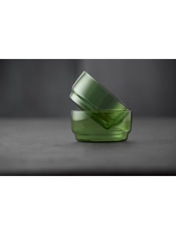 Lyngby Glas Miski (2 szt.) "Torino" w kolorze zielonym - Ø 12 cm