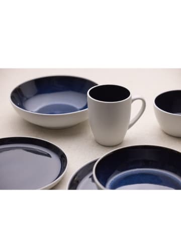 Bitz Kubki (4 szt.) "Gastro" w kolorze biało-granatowym - 300 ml