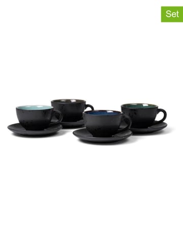Bitz 4er-Set: Tassen in Schwarz/ Bunt - 240 ml