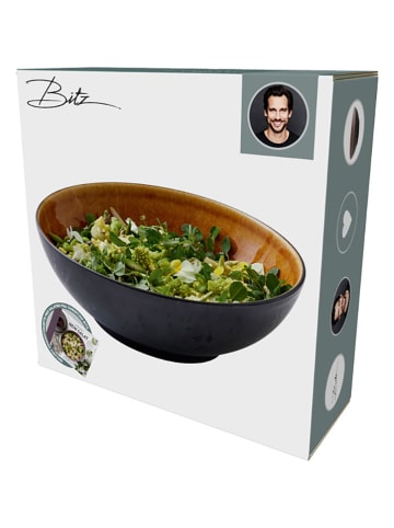 Bitz Saladeschaal zwart/bruin - Ø 30 cm